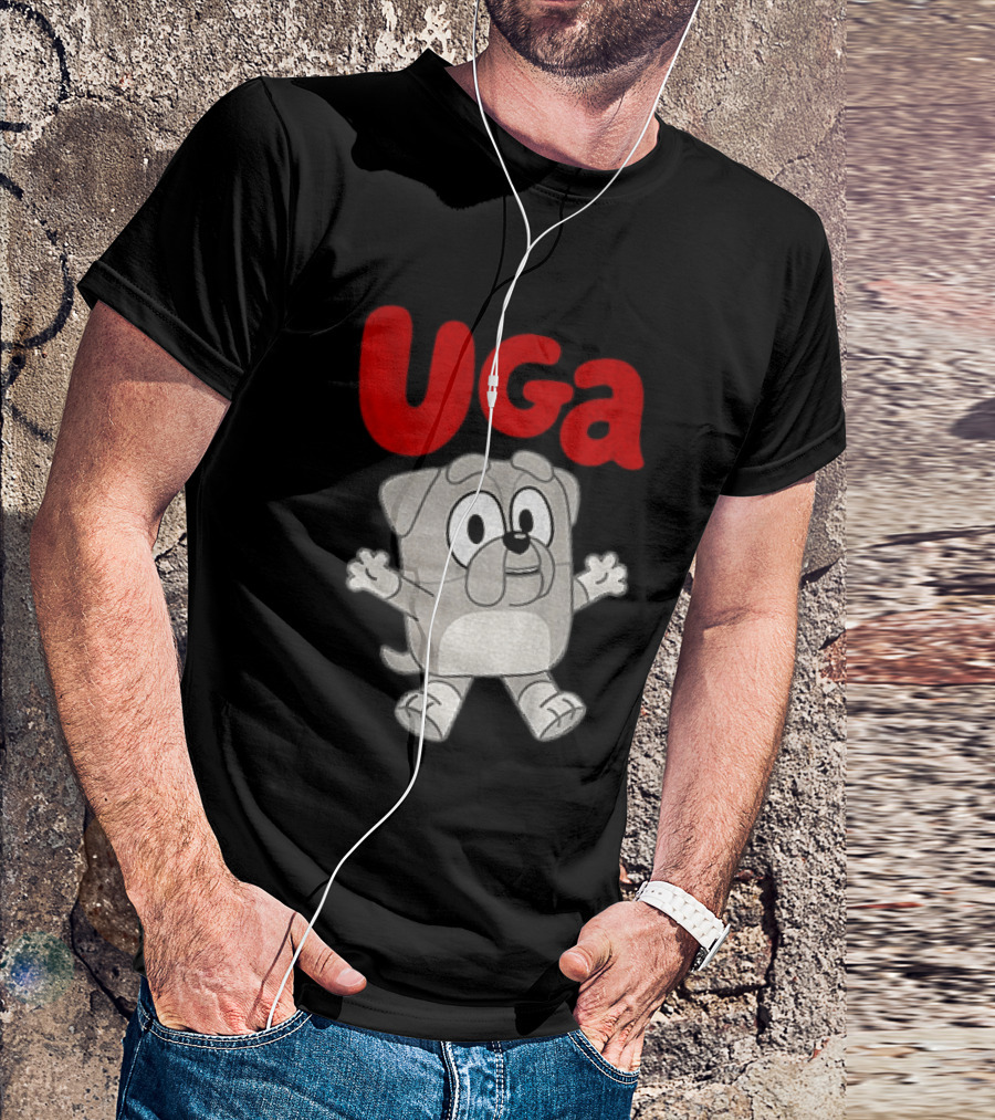 UGA Bulldogs Mascot Cartoon Graphic Game Day T-Shirt
