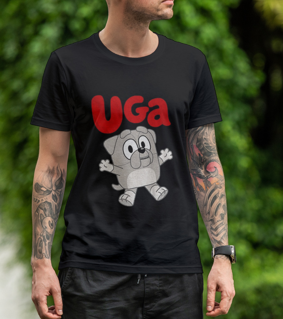 UGA Bulldogs Mascot Cartoon Graphic Game Day T-Shirt