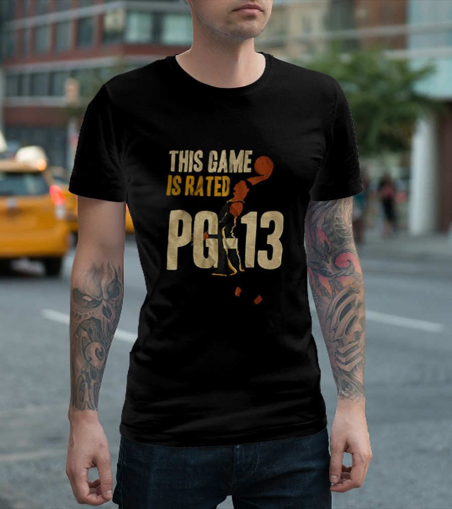 Tony Bradley Indiana Pacers This Game Is Rated PG 13 Basketball Cartoon T-Shirt