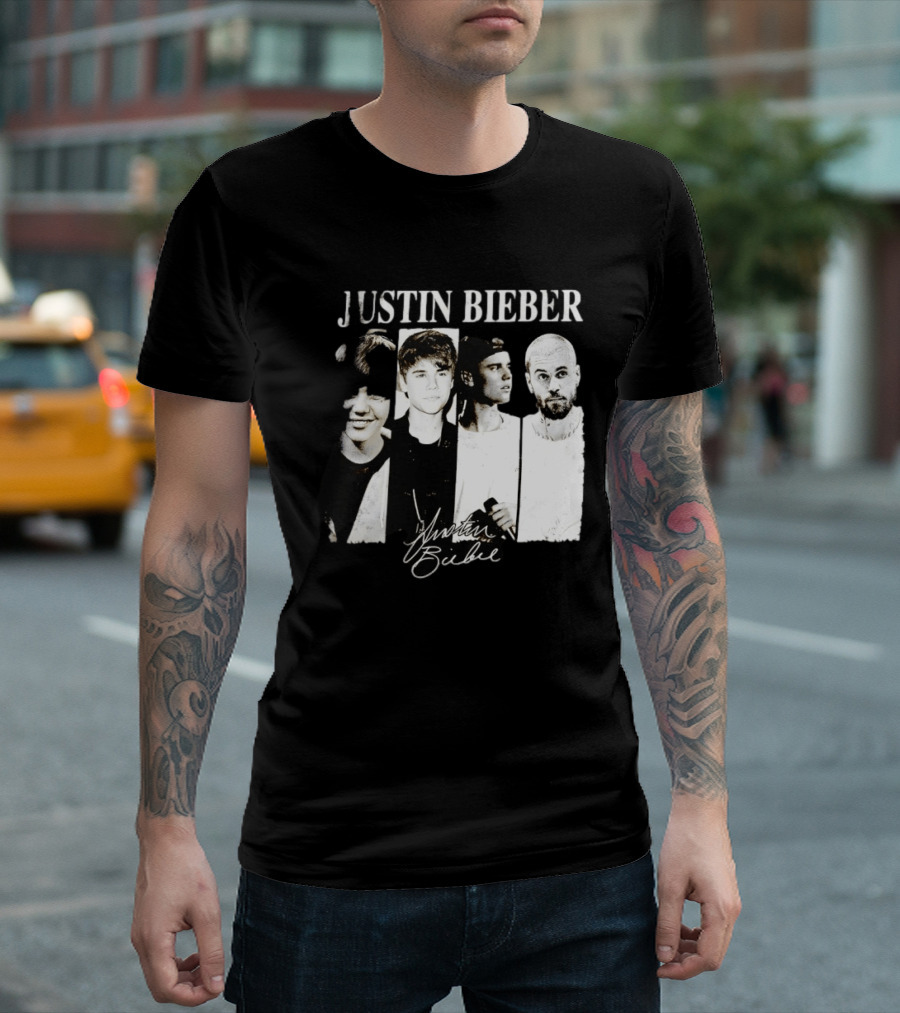 Justin Bieber Swag Evolution Signature Only Here T-Shirt