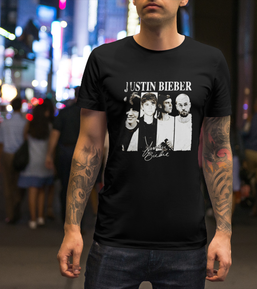 Justin Bieber Swag Evolution Signature Only Here T-Shirt