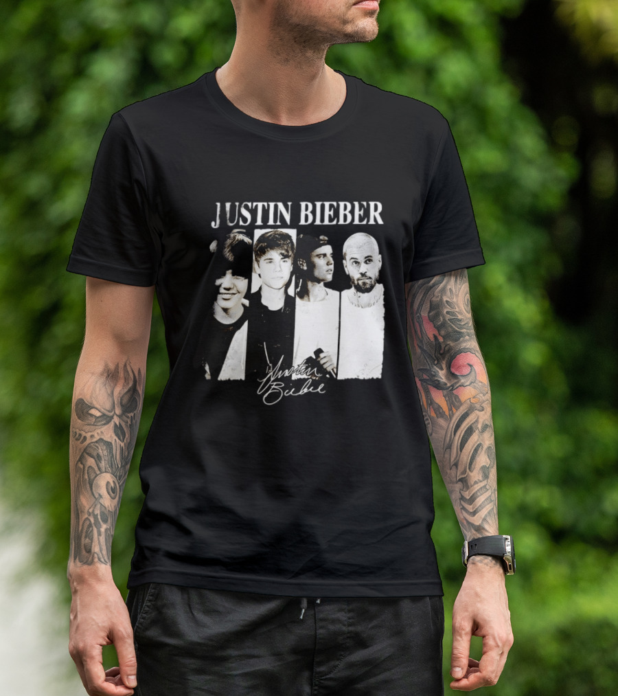 Justin Bieber Swag Evolution Signature Only Here T-Shirt