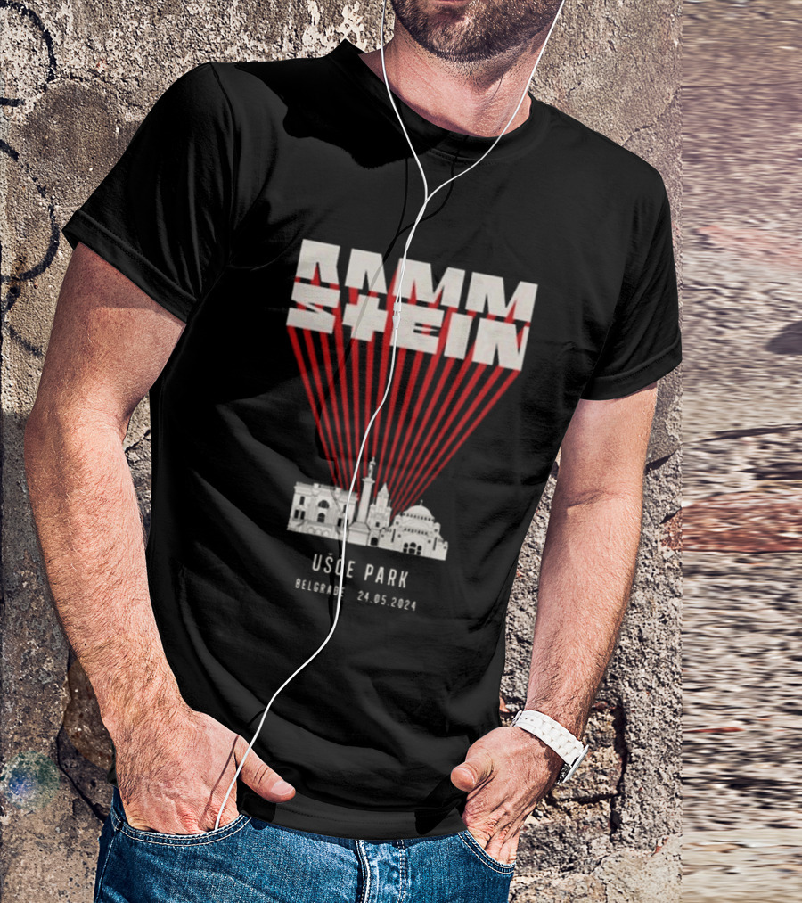 Rammstein Usce Park Belgrade 24 5 2024 Europe Stadium Tour T-Shirt