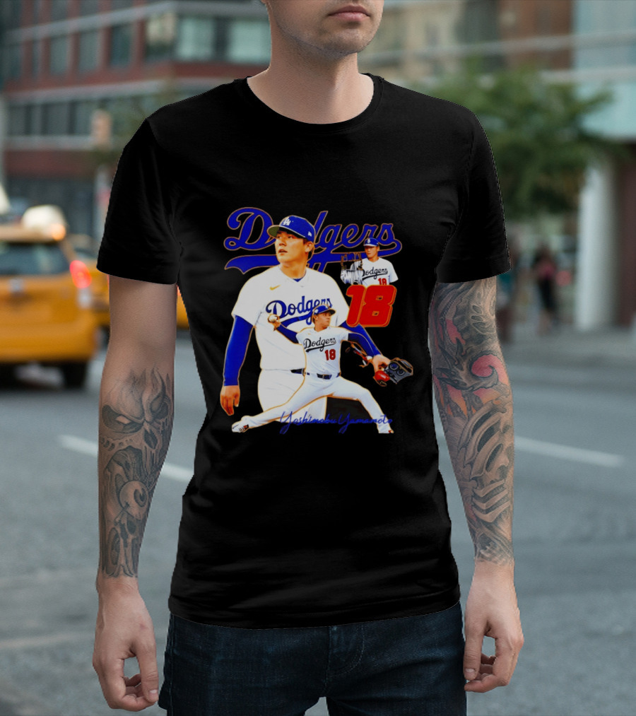 Los Angeles Dodgers Yoshinobu Yamamoto 18 Baseball 2026 T-Shirt