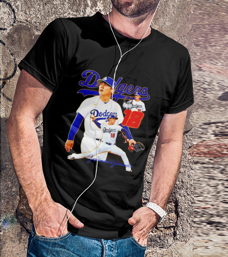 Los Angeles Dodgers Yoshinobu Yamamoto 18 Baseball 2026 T-Shirt