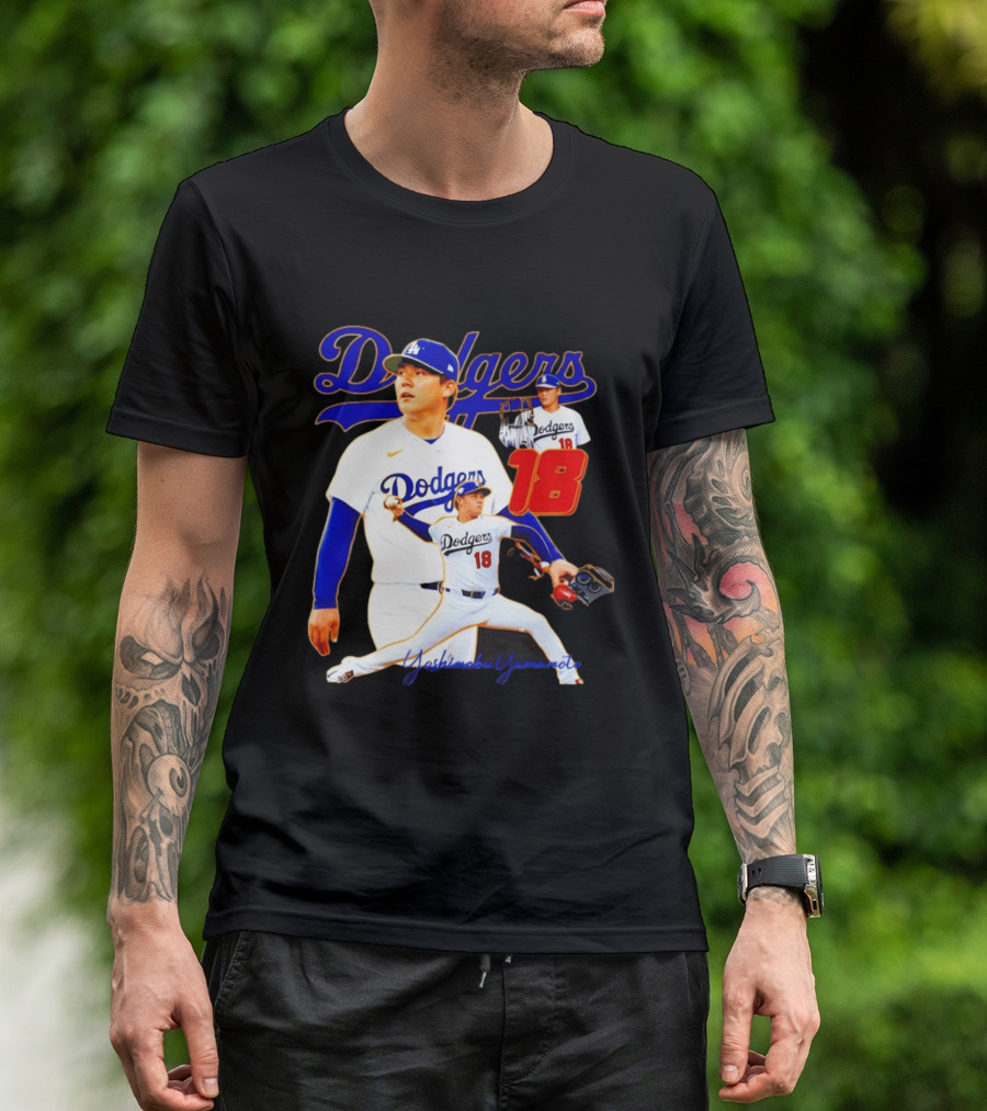 Los Angeles Dodgers Yoshinobu Yamamoto 18 Baseball 2026 T-Shirt