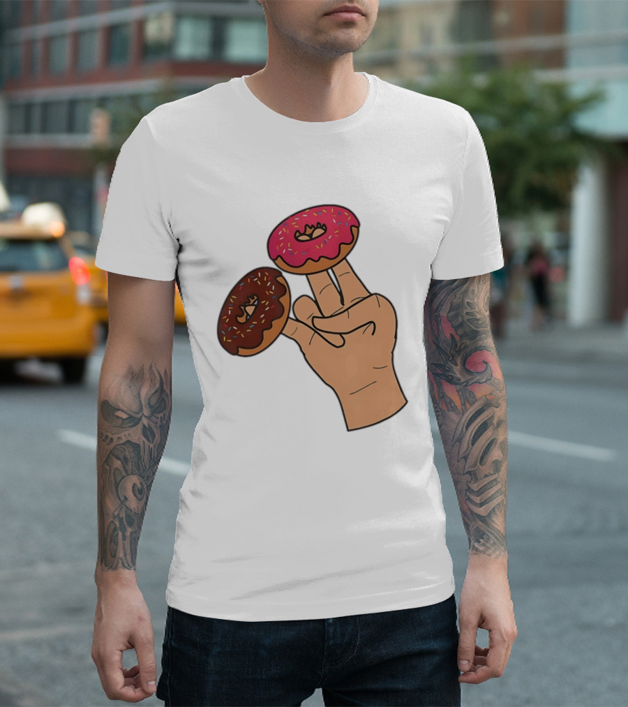 2 In The Pink 1 In The Stink Donut Fingers T-Shirt