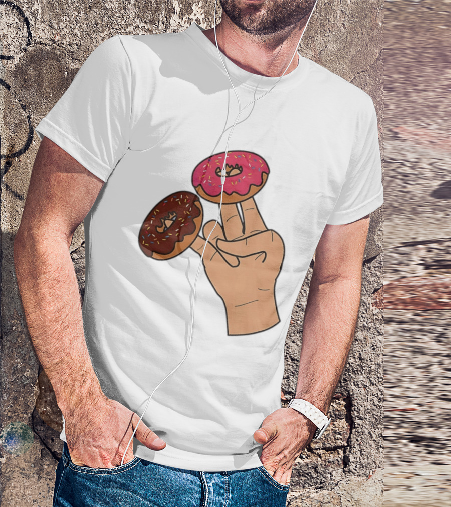 2 In The Pink 1 In The Stink Donut Fingers T-Shirt