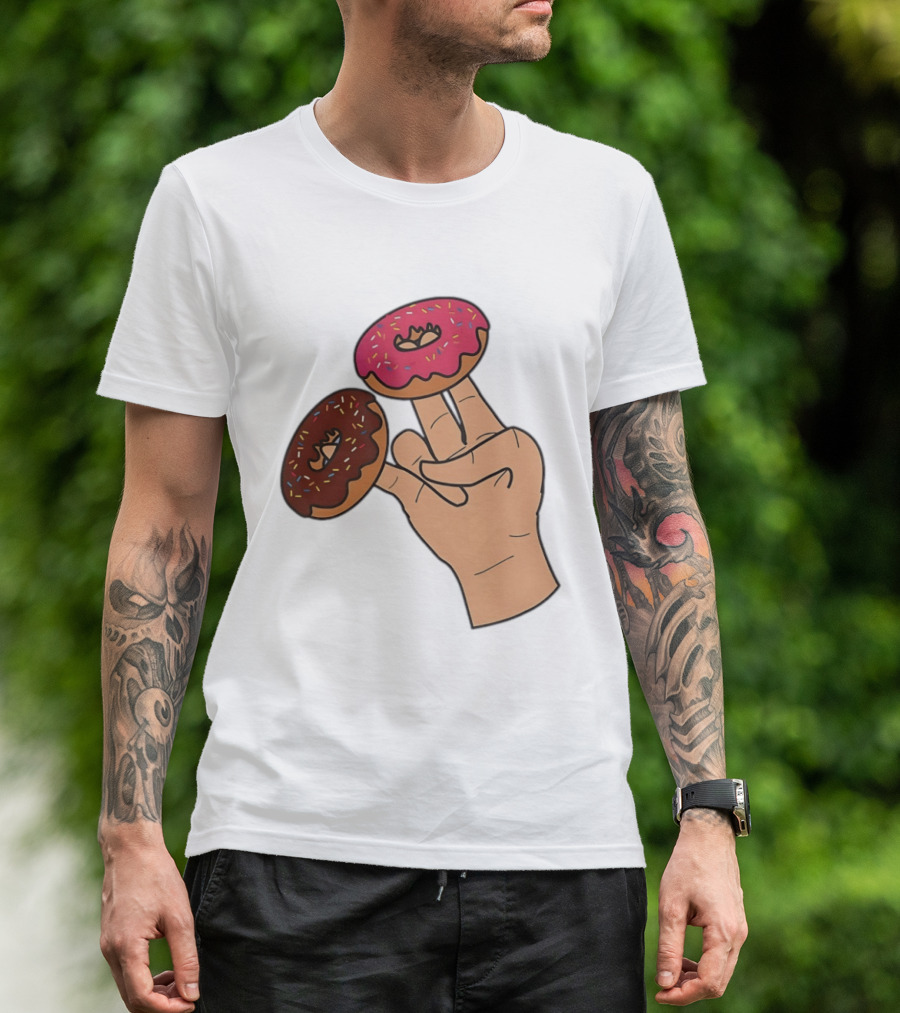 2 In The Pink 1 In The Stink Donut Fingers T-Shirt