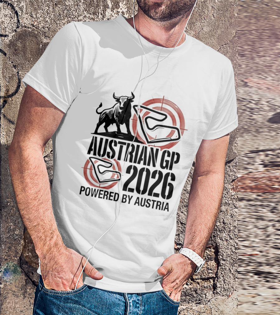 Austrian GP 2026 Powered By Austria Charging Bull Racing Circuit T-Shirt