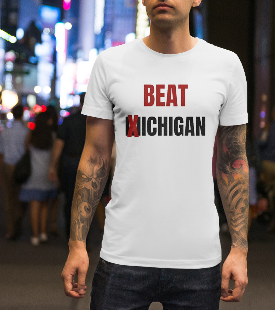 Beat Michigan Ohio State Buckeyes Football NCAA 2025 Rivalry Game T-Shirt