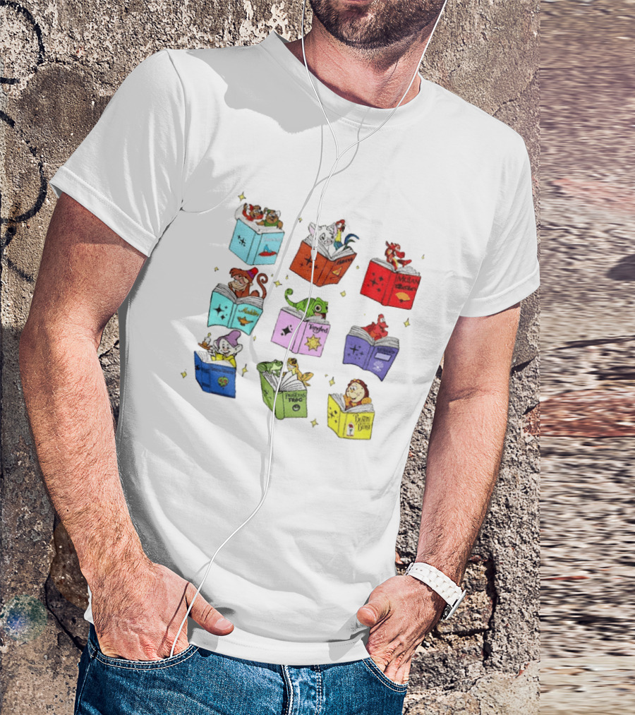 Disney Princess Sidekicks Reading Club Tangled Book Lover T-Shirt