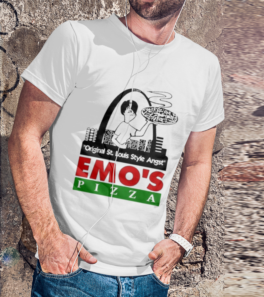 Original St. Louis Style Angst Emo's Pizza T-Shirt