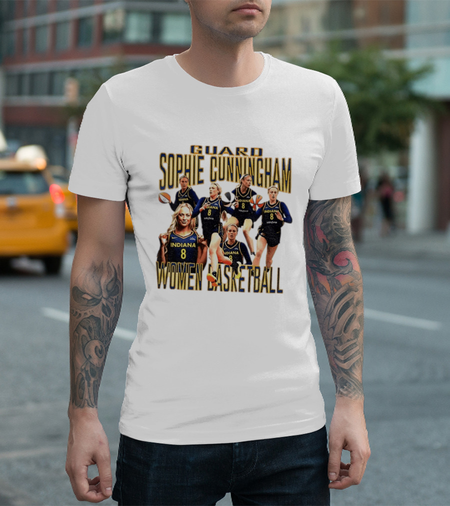 Guard Sophie Cunningham Indiana Fever Women Basketball Player 8 T-Shirt