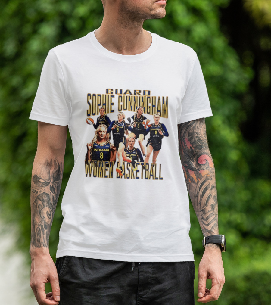 Guard Sophie Cunningham Indiana Fever Women Basketball Player 8 T-Shirt