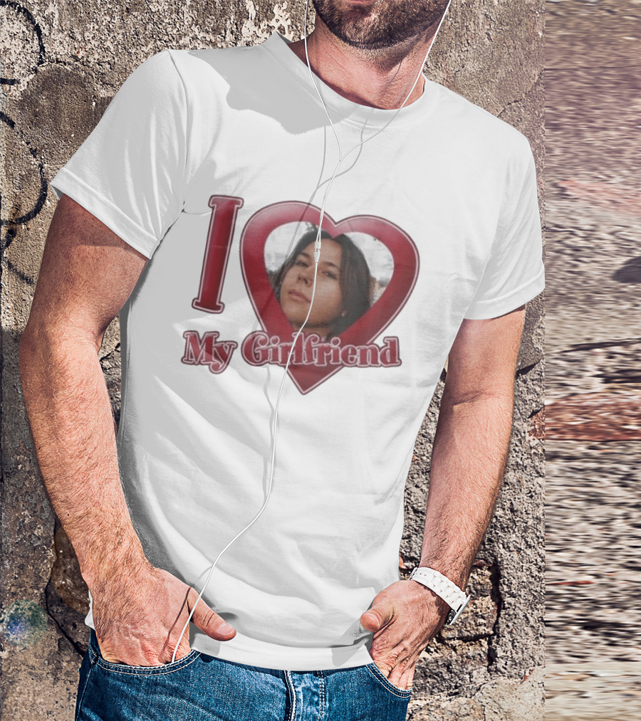 I Heart My Girlfriend Gigi Perez Photo Inside Heart T-Shirt