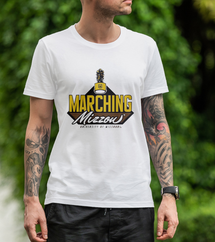 Marching Mizzou University Of Missouri Oval Tiger Head 2024 T-Shirt