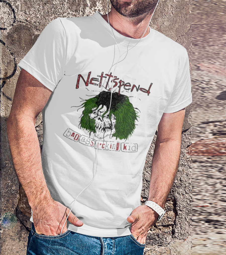 Nettspend Badassfuckingkid Grunge Skull Tour T-Shirt