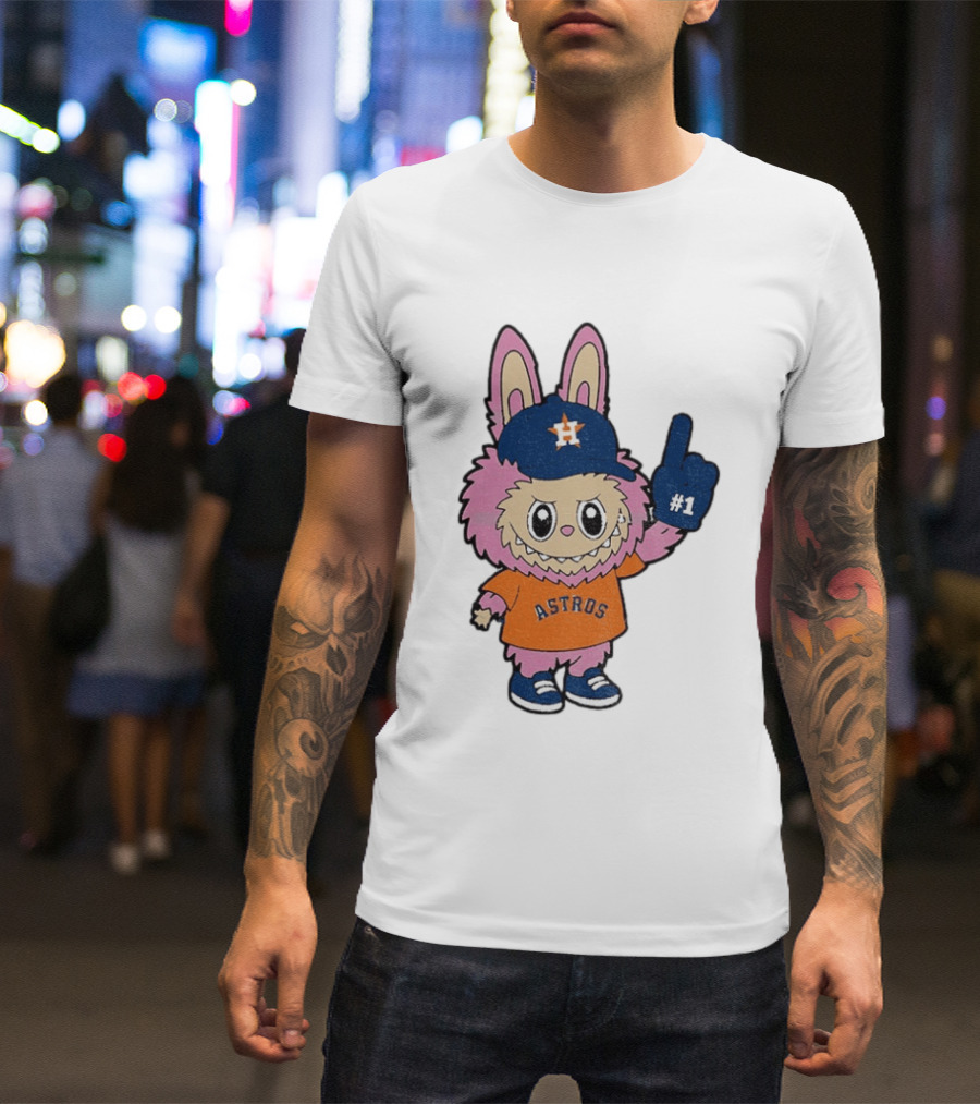 Labubu Astros 2025 Pink Houston MLB Baseball Sports T-Shirt