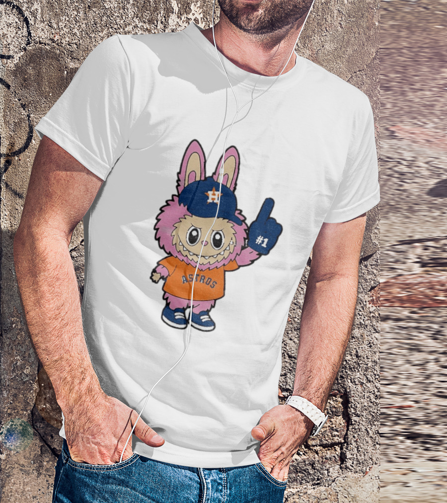 Labubu Astros 2025 Pink Houston MLB Baseball Sports T-Shirt