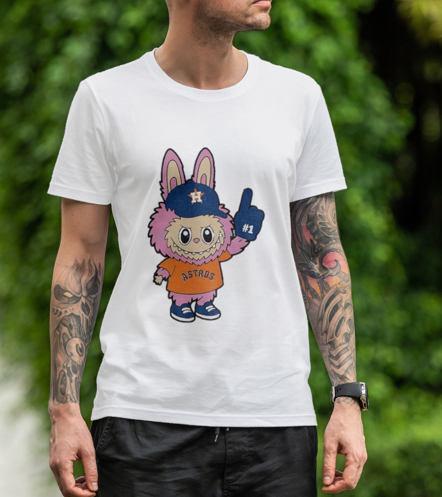 Labubu Astros 2025 Pink Houston MLB Baseball Sports T-Shirt