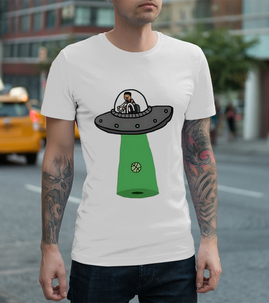 San Antonio Spurs Victor Wembanyama Wemby Extraterrestrial UFO Basketball T-Shirt