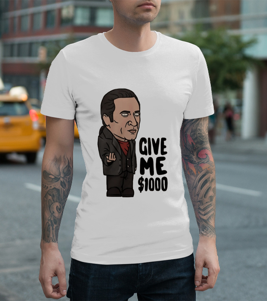 The Sopranos Furio Giunta Cartoon Give Me $1000 T-Shirt