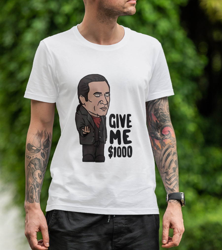 The Sopranos Furio Giunta Cartoon Give Me $1000 T-Shirt