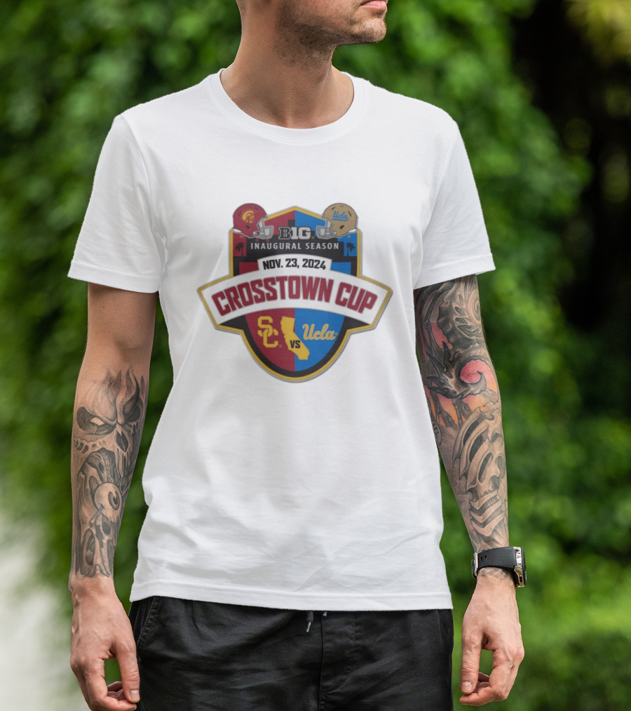 USC Trojans Vs UCLA Crosstown Cup Big 10 Inaugural Season Nov 23 2024 T-Shirt