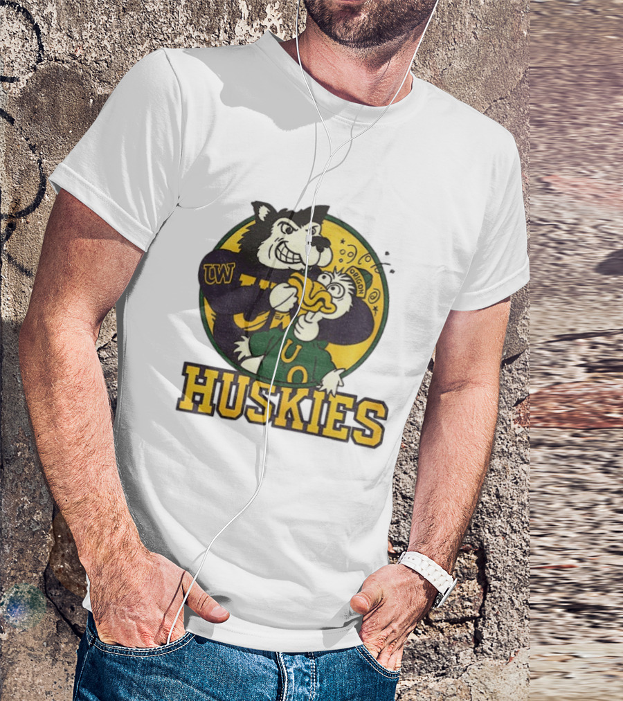 UW Huskies Vs Oregon Ducks Rivalry Football Showdown T-Shirt