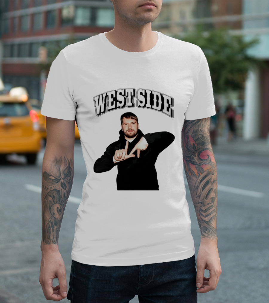 Luka Doncic Westside LA Hand Lakers T-Shirt