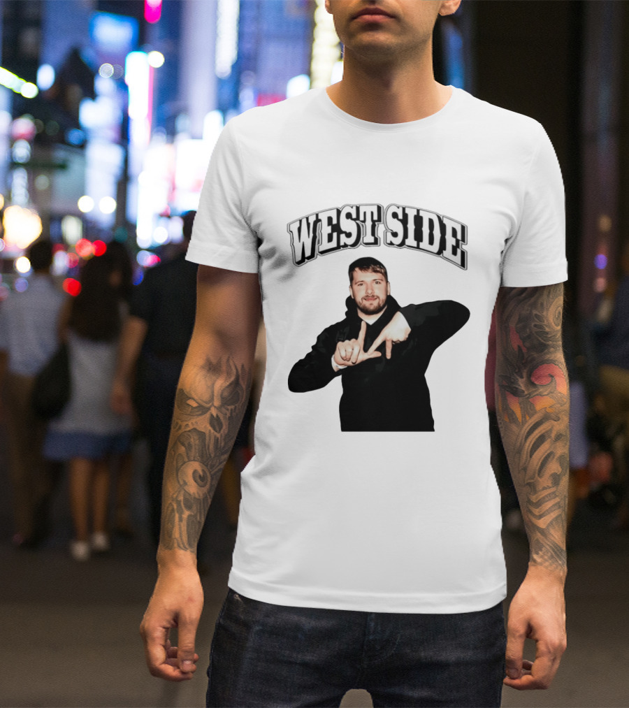 Luka Doncic Westside LA Hand Lakers T-Shirt
