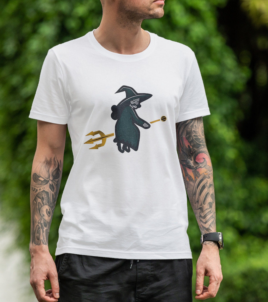 Witches Rally Seattle Mariners MLB Baseball 2025 Cartoon Trident Broomstick T-Shirt