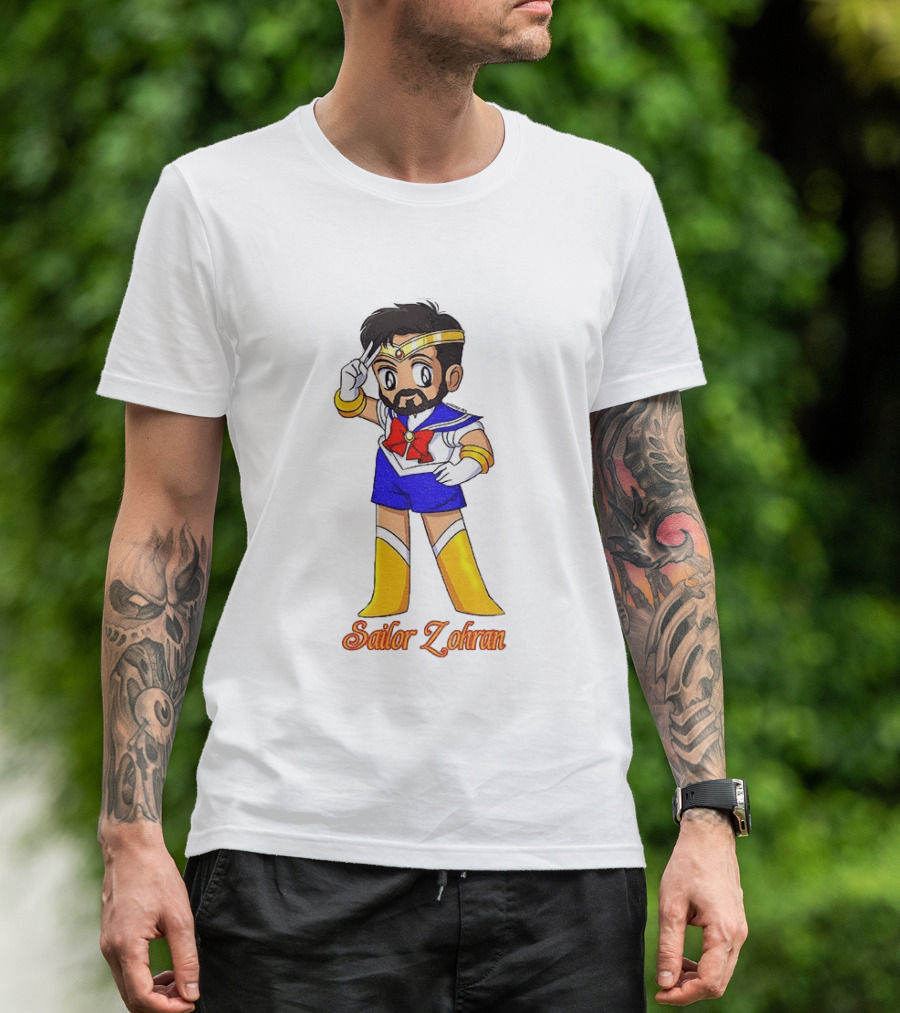 Zohran Mamdani Sailor Moon Sailor Zohran Anime Crossover Meme T-Shirt