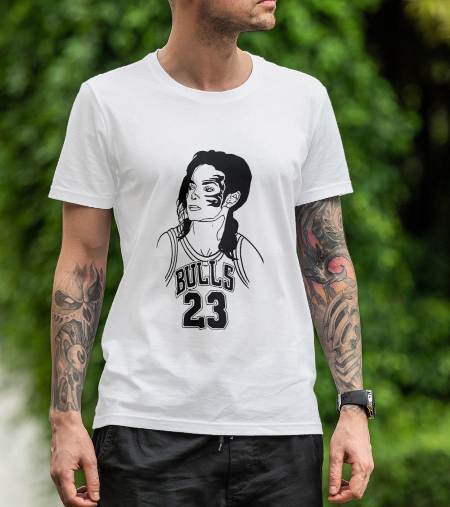 Chicago Bulls 23 Triple Mike Jordan Jackson Tyson Mashup T-Shirt