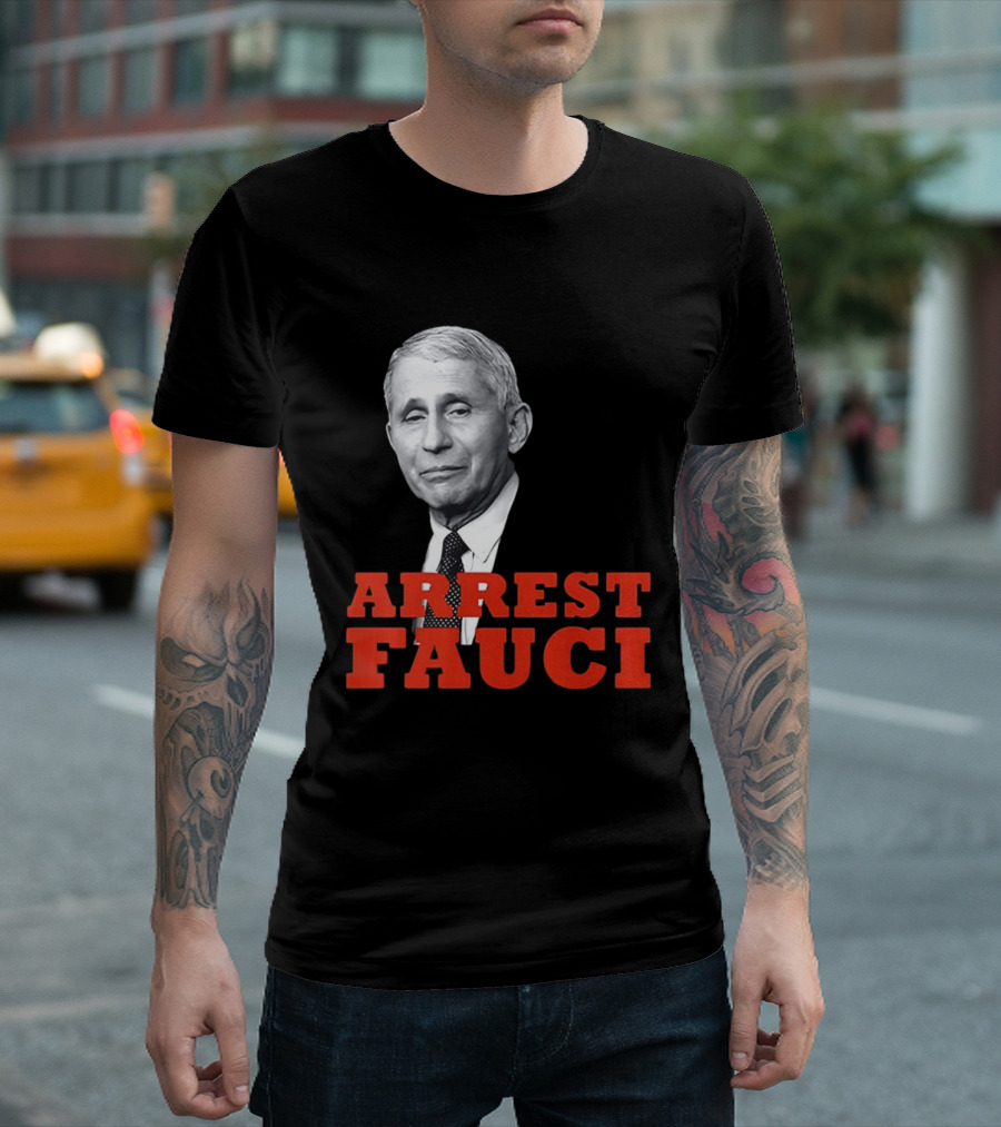 Arrest Dr Fauci Meme Face T-Shirt
