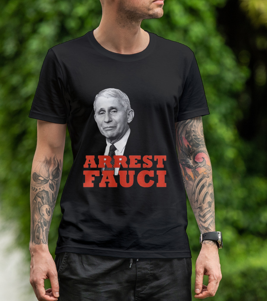 Arrest Dr Fauci Meme Face T-Shirt