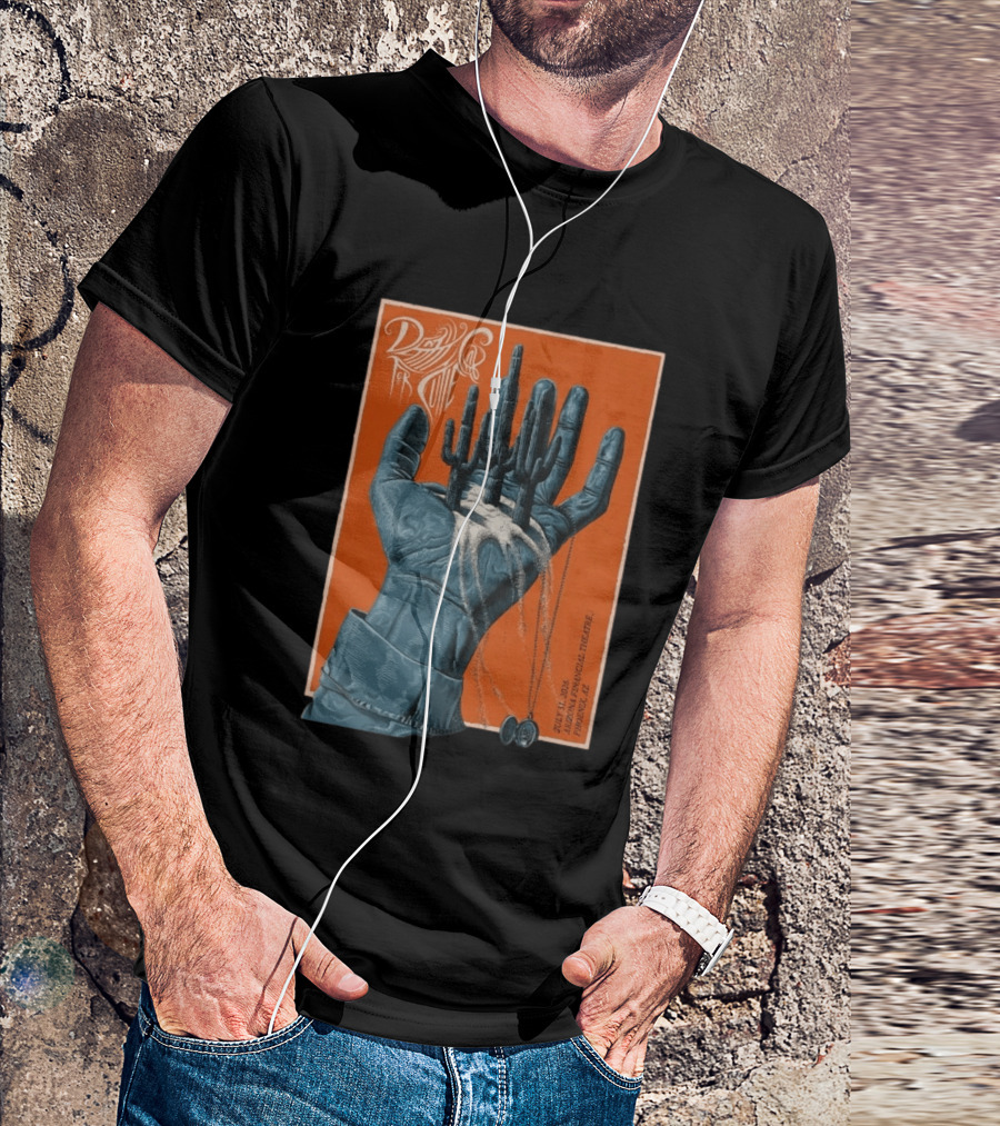Death Cab For Cutie July 31 2026 Arizona Financial Theatre Phoenix AZ Cactus Hand T-Shirt