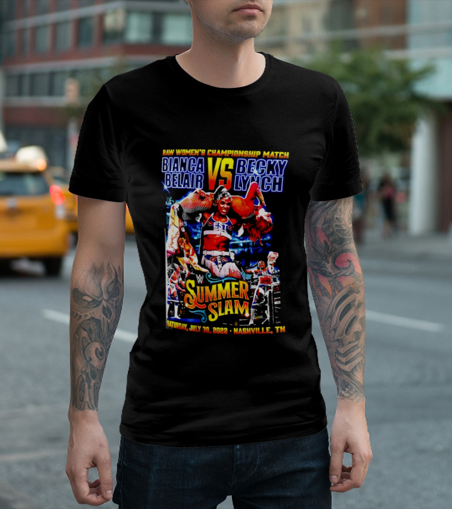 SummerSlam 2022 Bianca Belair Vs Becky Lynch Championship Match T-Shirt