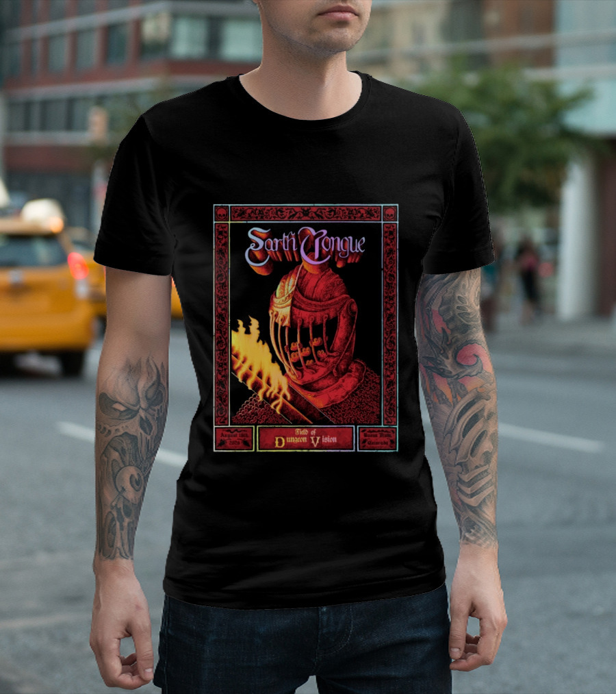 Earth Tongue August 16th 2023 Field Of Dungeon Vision Lyons Colorado T-Shirt