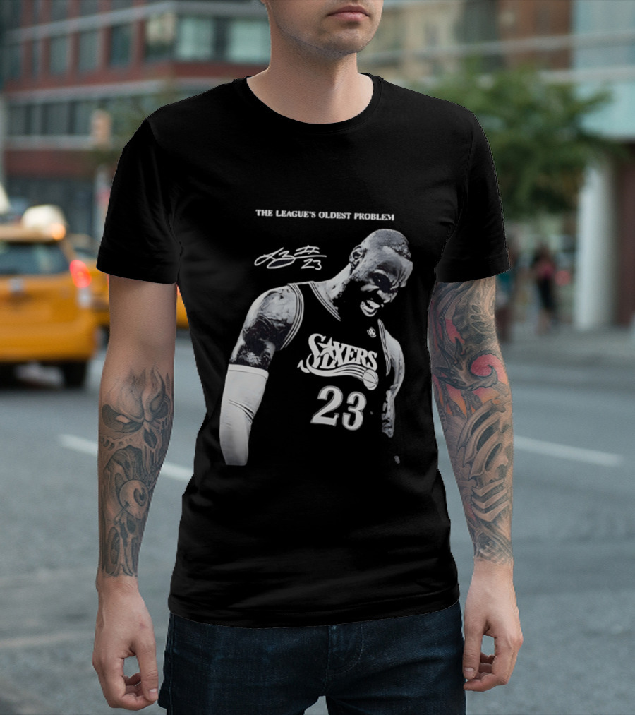 The League's Oldest Problem LeBron James Sixers 23 T-Shirt