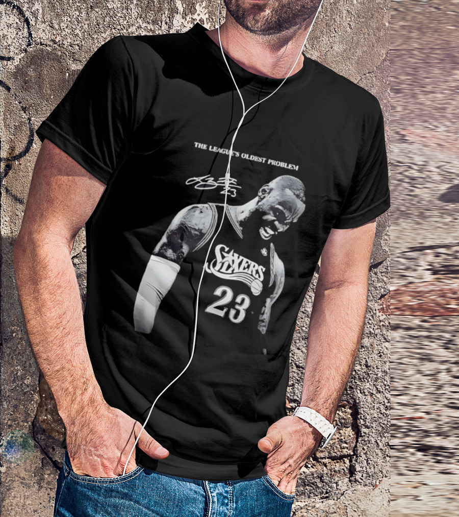 The League's Oldest Problem LeBron James Sixers 23 T-Shirt