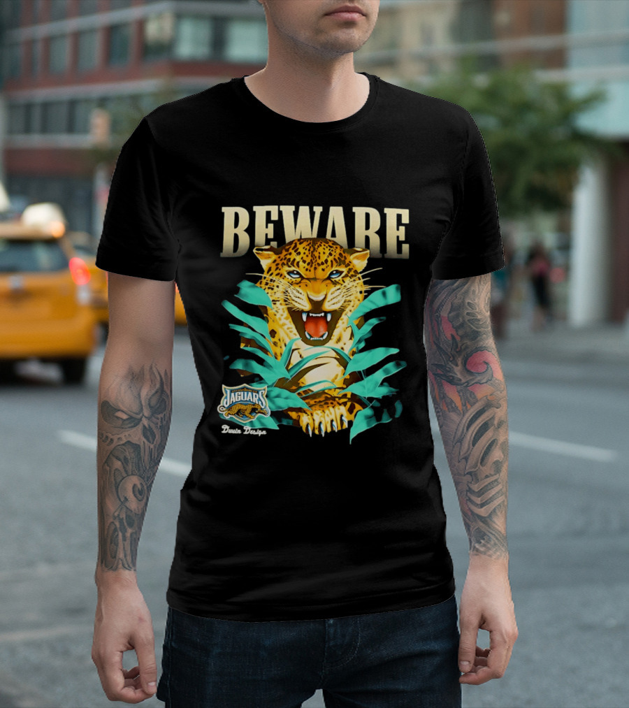 Jacksonville Jaguars Beware Logo Puma Blanca T-Shirt