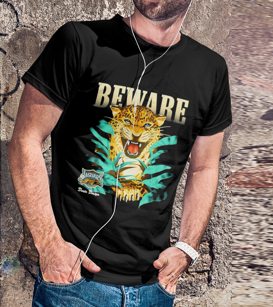 Jacksonville Jaguars Beware Logo Puma Blanca T-Shirt