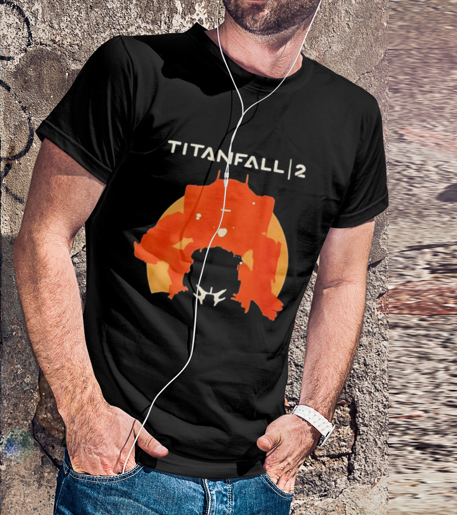 Rip Vince Zampella Titanfall 2 Orange Mech T-Shirt
