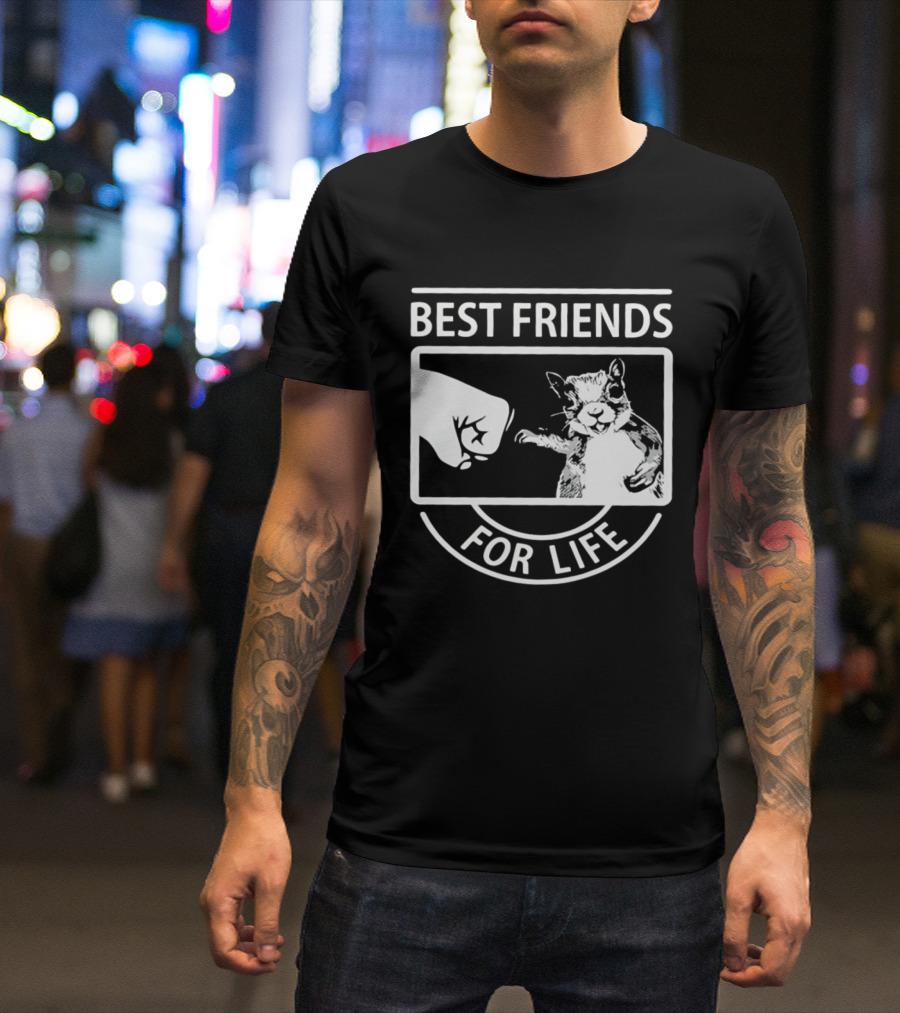 Best Friends For Life Squirrel Fist Bump T-Shirt