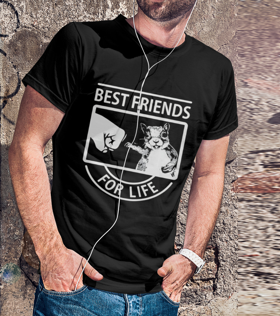 Best Friends For Life Squirrel Fist Bump T-Shirt