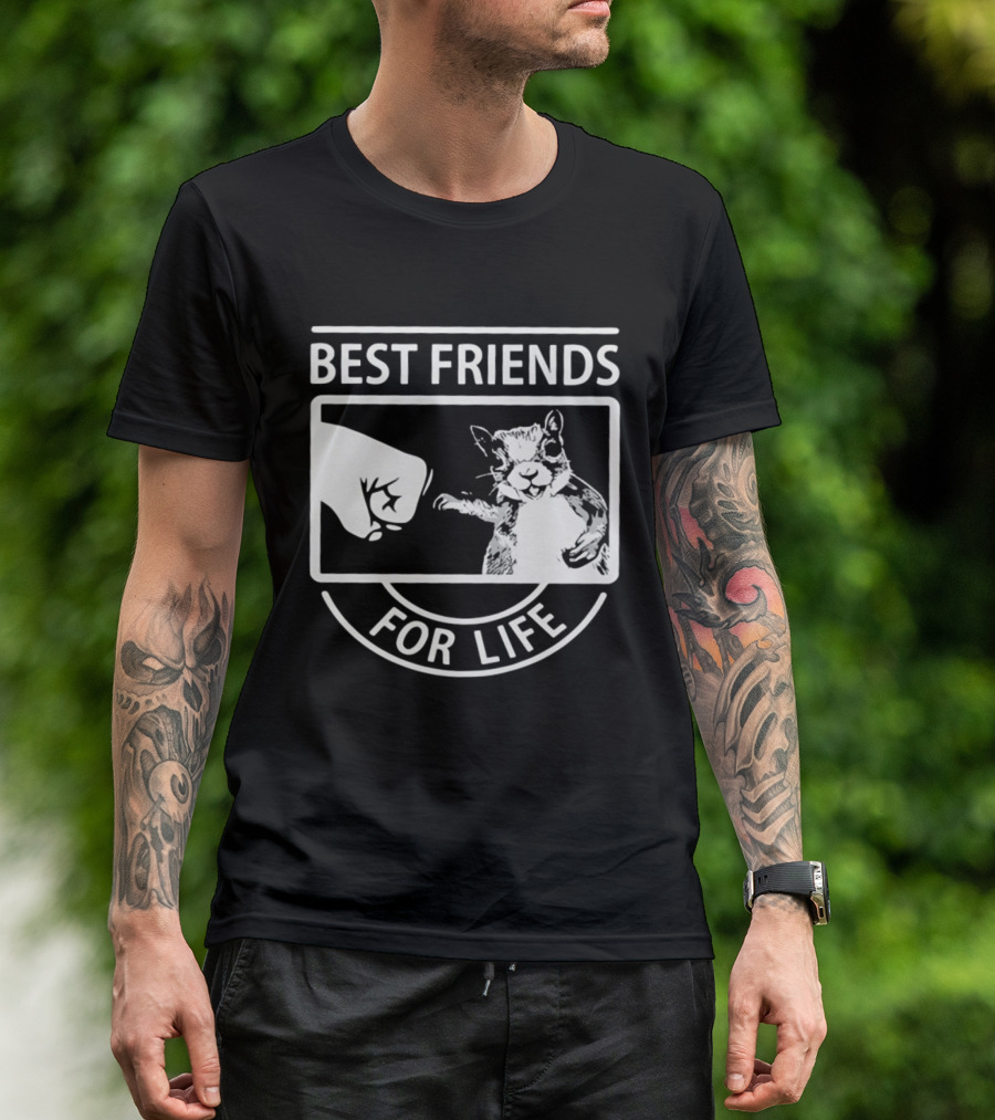Best Friends For Life Squirrel Fist Bump T-Shirt