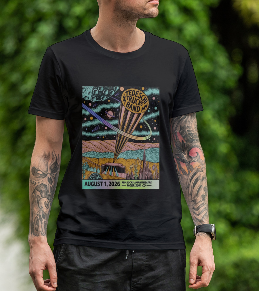 Tedeschi Trucks Band Red Rocks Amphitheatre Morrison CO August 1 2026 Cosmic T-Shirt