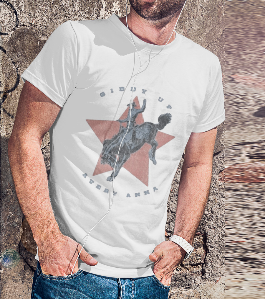 Giddy Up Avery Anna Star Rodeo Cowboy T-Shirt